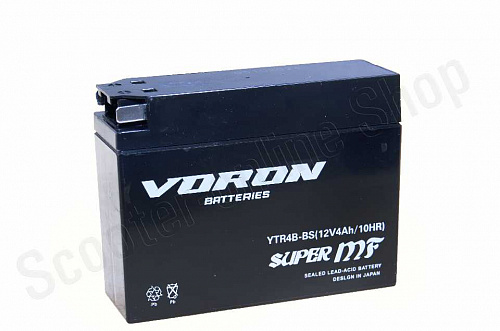 Акумулятор гелевый YTR4B-BS 12V 4AH (д113х ш38х в87) Yamaha, Suzuki  Outdo фото фотография изображение картинка
