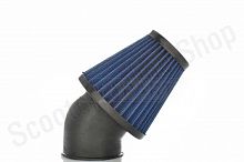 Фильтр воздушный (нулевик)  d35/42/48/50  косой, открытый  #2201  (синий)