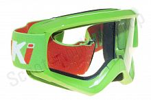 Очки для мотокросса ATAKI HB-319 зеленые глянцевые