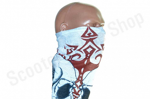 Подшлемник Маска чулок красно-белая 01243 фото фотография Подшлемник Маска чулок красно-белая 01243 фото фотография