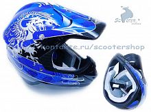 Шлем (кроссовый) NBX-1 (Viper) Gryphon синий глянцевый   M