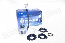 Лампа диодная универсальная с переходниками   (12V 8W/12W, 2 кристалла)   "YWL"