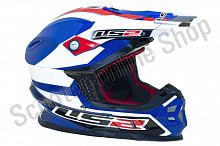 Шлем кроссовый LS2 MX456 Fiberglass синий S