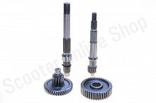 Редуктор в сборе  152QMI 157QMJ  125-150СС длинный L-195