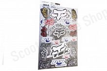 Наклейки (набор)   спонсор   FOX   (23х32см)   (#5996J)