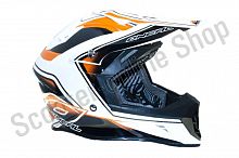Шлем кроссовый Oneal White/Orange L