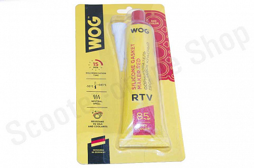 Формирователь прокладок нейтральный (красный) RTV-силиконовый термостойкий (от -50С до +310) WOG фото фотография изображение картинка Формирователь прокладок нейтральный (красный) RTV-силиконовый термостойкий (от -50С до +310) WOG фото фотография изображение картинка