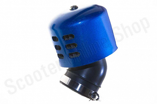 Фильтр воздушный  низкого сопротивления  d-35, 45*,   (синий)   "ZUNA" фото фотография изображение картинка