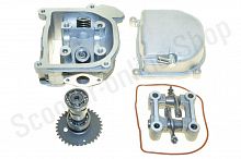 Головка цилиндра 139QMB 50cc (в сборе, +крышка)  "KOMATCU"