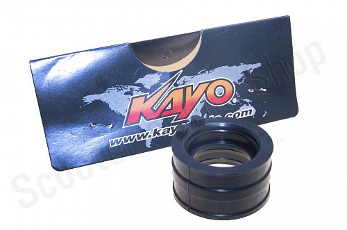 Патрубок карбюратора KAYO T6  резиновый PE  PWK  d-38/43  фото фотография изображение картинка