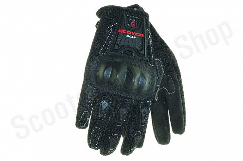Мотоперчатки перчатки мото Перчатки Scoyco MC12 черно-красные XL фото фотография 