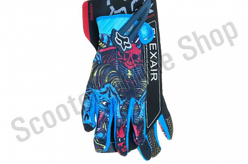 Мотоперчатки перчатки мото Перчатки   "FOX"   FLEXAIR   (mod:03166, size:XL, синие) фото фотография 