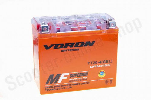 Аккумулятор гелевый YT20-4 12V 18АH (д175x ш87x в155) Outdo фото фотография изображение картинка Аккумулятор гелевый YT20-4 12V 18АH (д175x ш87x в155) Outdo фото фотография изображение картинка