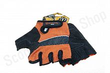 Перчатки Scoyco BG05  черно-оранжевые  без пальцев XXL