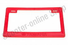 Рамка под номер красная 23х16.5  "YMH"