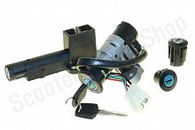 Замок зажигания Suzuki Lets II  (4 провода)   "JING" комплект