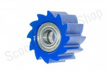Ролик цепи  в сборе  #2 зубцы d-10 синий