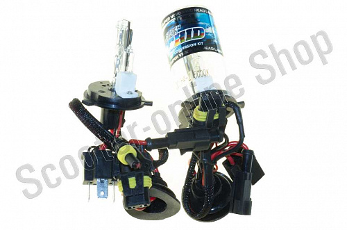 Лампы ксеноновые (пара)   H4 (12V 35W DC AMP)   5000K   (+ галоген) фото фотография изображение картинка