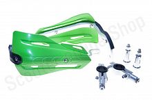 Защита руля универсальная 22/28мм EXC CRF YZF KXF зеленый