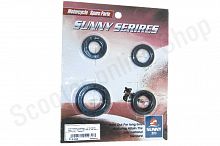 Сальники 4T 139QMB  4шт   17х30х7, 19.8х30х5, 20х32х7, 27х42х7  "SUNY"