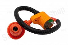 Катушка зажигания с силиконовым наконечником питбайк,  Dio тюнинг (Оранжевый, , 201875-2)