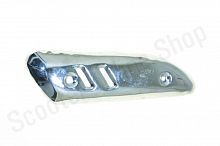 Накладка на глушитель GY6  139QMB  метал, хром.