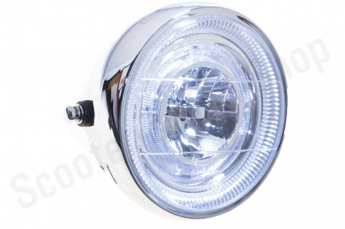 Фара в сборе светодиодная SENKE SK 150-8 LED D-170 L-170 фото фотография изображение картинка