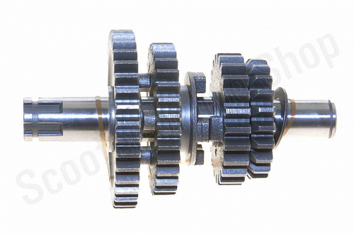 Вал КПП вторичный в сборе YX140 (кикстартер)  фото фотография изображение картинка