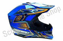 Шлем кроссовый MICHIRU MC135 Rush Blue (Размер L)