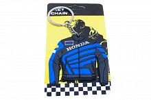 Брелок для ключей Мотокуртка Honda синий 