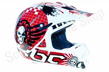 Шлем кроссовый KBC Dirt-X Wht/Red 56(S) 