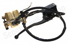 Тормозная система передняя в сборе YBR125 (для 5-ти лучевых дисков)