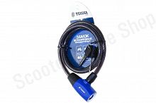 Замок-трос 1000*10мм красный YAT