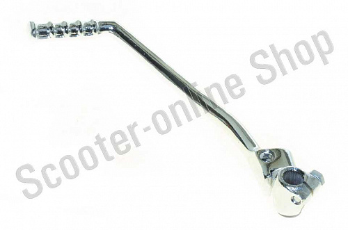 Рычаг кикстартера CB250  d-16 поворотный,  хром фото фотография изображение картинка