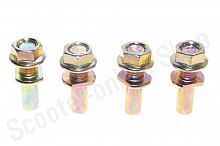 Пальцы крепления задней звезды к демпферу   Zongshen, Lifan 125/150   (4шт)   "ZUNA"