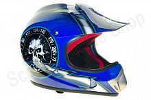 Шлем детский кроссовый FALCON XZС03, размер XL синий