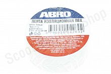 ABRO Изолента белая 0,18*9,1м