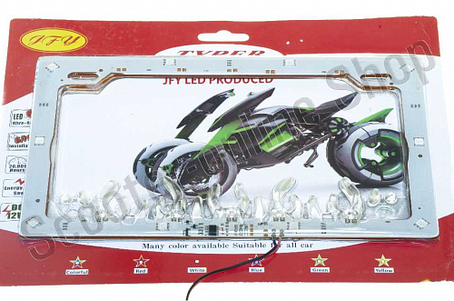 Рамка под номер с подсветкой "XJB" 230x150мм фото фотография изображение картинка