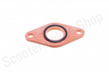 Прокладка впускного коллектора  Lets 4, Address Injection  полиамид 160С  +кольцо  (оранжевая)