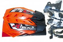 Защита рук + крепеж на руль + крепеж на рычаги R-Tech FLX Hi-Viz оранжевая