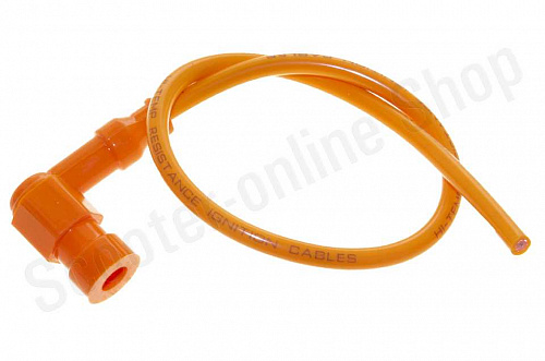 Провод высоковольтный силиконовый (оранжевый) фото фотография изображение картинка