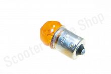 Лампа поворота G18 12V 10W цоколь 1 конт. желтая  CN  10