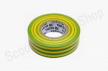 Изолента ПВХ 19ммХ20м желто-зеленая Yato / yt81655