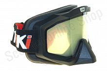 Очки мотокросс/снегоход (двойное стекло) ATAKI HB-811 черные матовые
