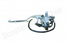 Рычаг сцепления в сборе с креплением и рычагом обогатителя для Питбайков и Эндуро / WW1257