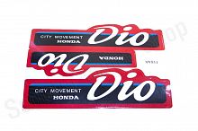 Наклейки Dio  1164A red 140х110 3шт, синий