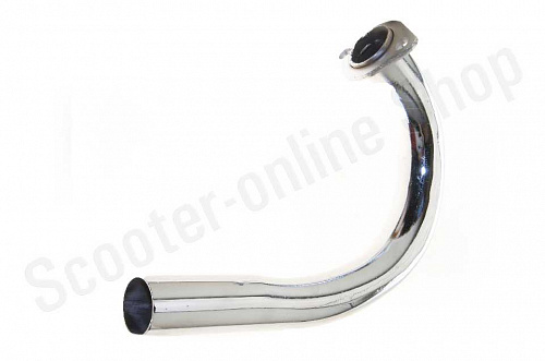 Колено глушителя   ИЖ Юпитер   хром   "JING"