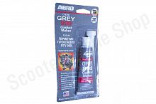 Герметик прокладка силиконовый серый 42г ABRO
