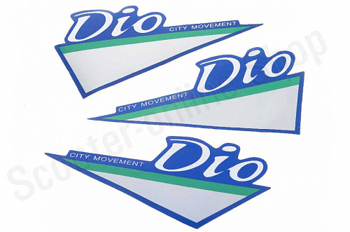 Наклейки (набор)   Honda DIO   (16х8см, 3шт)   (#1163) фото фотография изображение картинка