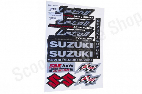 Наклейки Suzuki Lets 32х24см комплект фото фотография изображение картинка